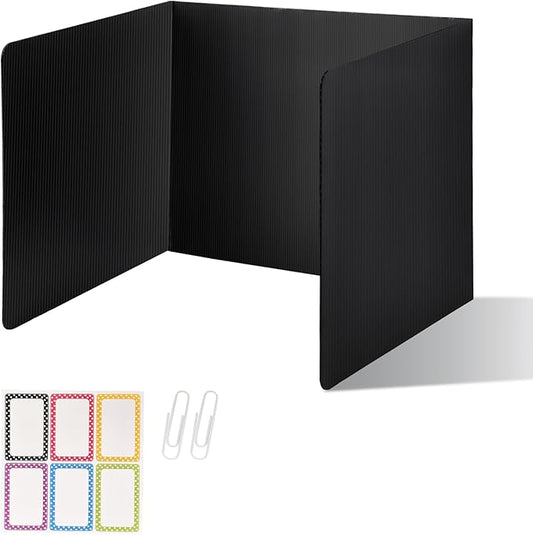 ZYINOZOC 2 Pack Desk Dividers for Students, 3-Fold Privacy Screens, Testing by Unknown