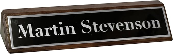 Custom Desk Wedge Name Plate - Image 6