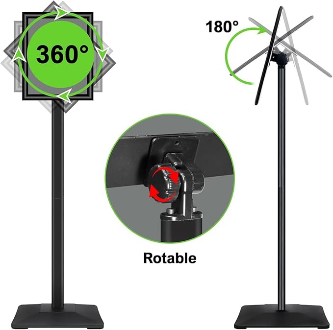 INNOVSIGN 3Packs Heavy Duty Adjustable Pedestal Poster Sign Stand, 11x17 - Image 4