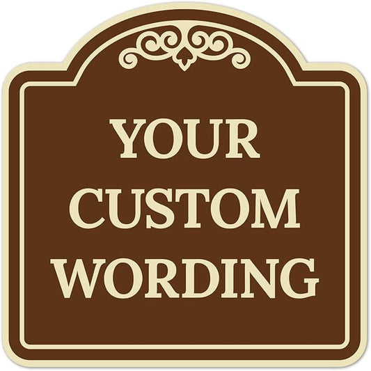 Custom Decorative Sign, Personalized Metal Sign by SigoSigns