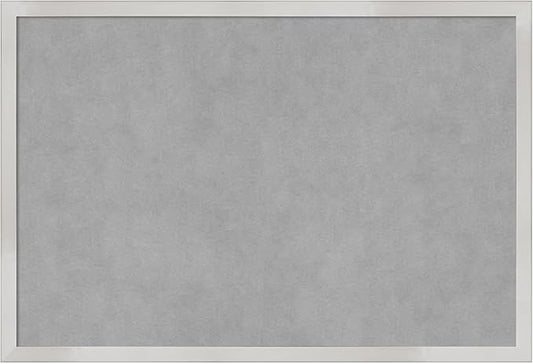 Amanti Art Silver Framed Magnetic Board 17x25 Medium Vision Board by AmantiArt