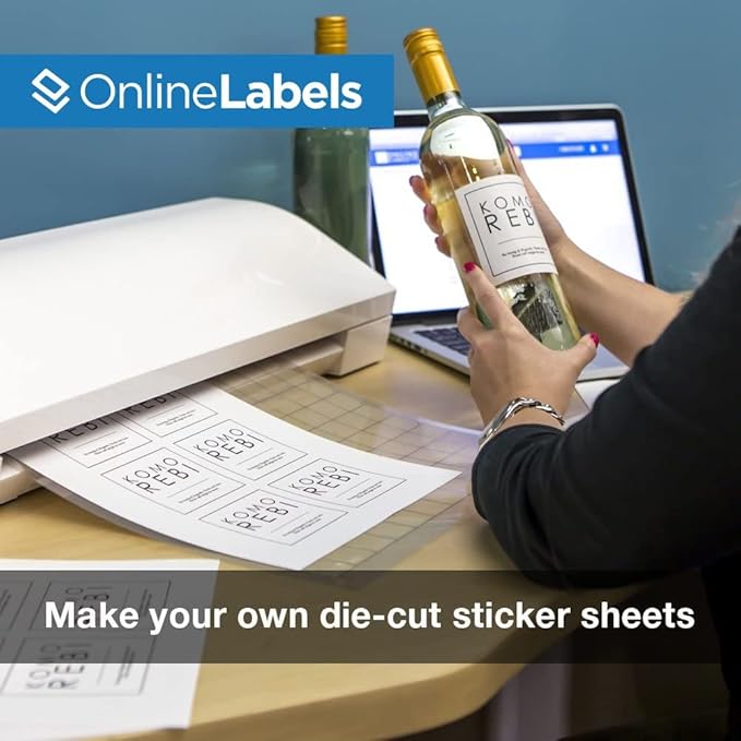 Sticker Paper, 000 Sheets, 8.5" x 11" Full Sheet Label, Works - Image 3