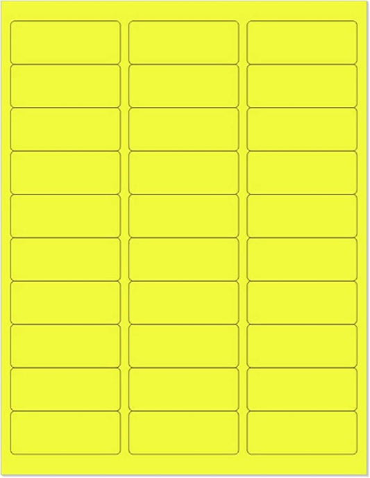 NextDayLabels 8-1/2 x 11" Neon Color High Light Fluorescent Labels by NextDayLabels