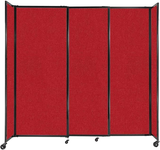 Versare Straightwall Sliding Portable Wall Partition | Freestanding Office by VERSARE