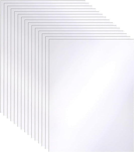 28 Sheets White Shimmer Cardstock 8.5 x 11 Certificate Paper, 92lb Heavyweight by Guakicae