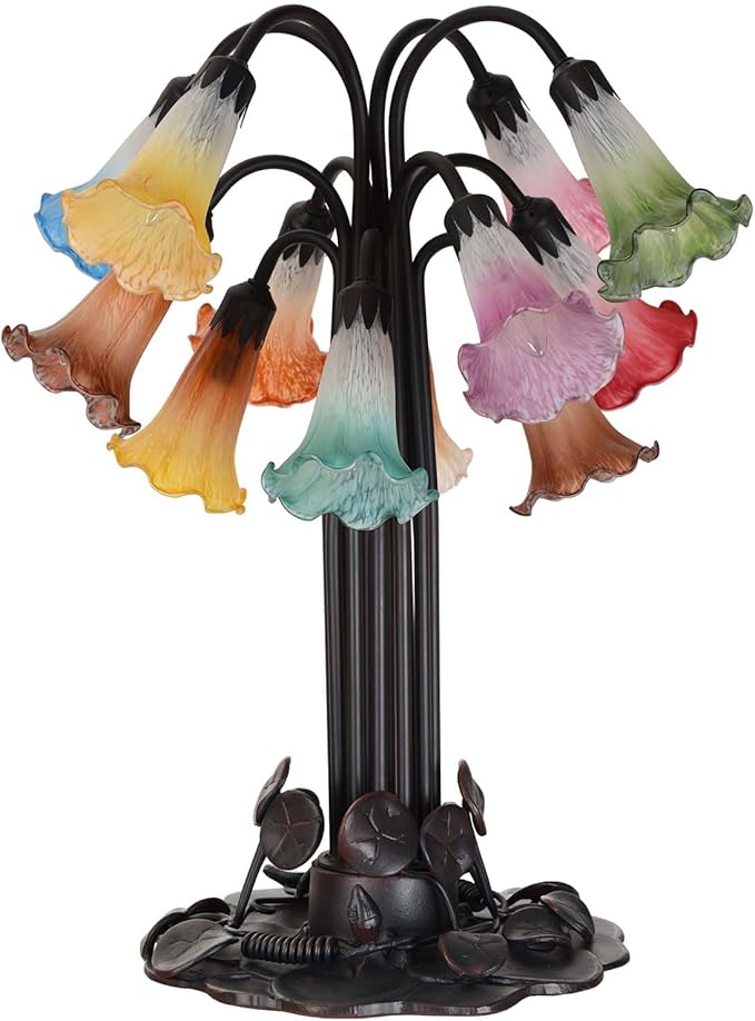 Bieye LS102S Lily Flower Blown Glass Lampshade - Image 6