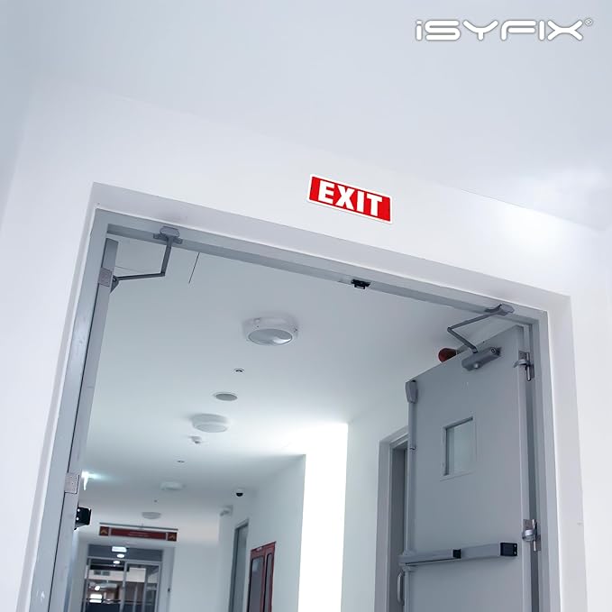 iSYFIX Exit Sign – 2 Pack 12x4 Inch – 100% Rust Free .040 Aluminum Signs - Image 6