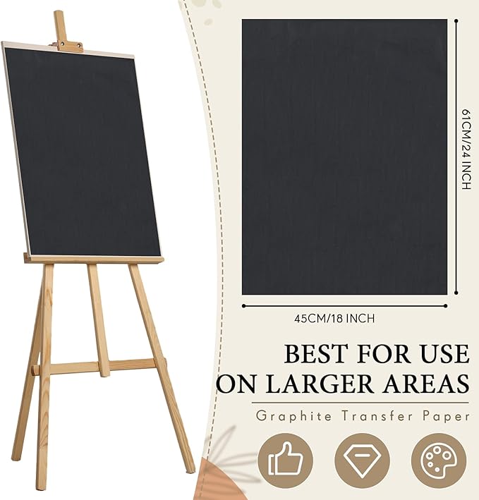 Epakh 10 Sheets 18''x 24'' Large Carbon Paper - Image 2