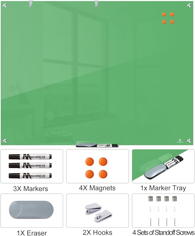 TSJ OFFICE Glass Dry-Erase Board - Image 4