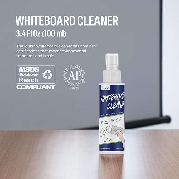 loukin 2 Pack Magnetic Whiteboard Cleaning Cloth, Dry Erase Cleaning Cloth - Image 8