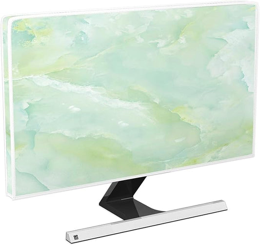 Baocicco Sage Green Marble Waterproof TV Dust Cover 80 Inch Anti-Static by Baocicco