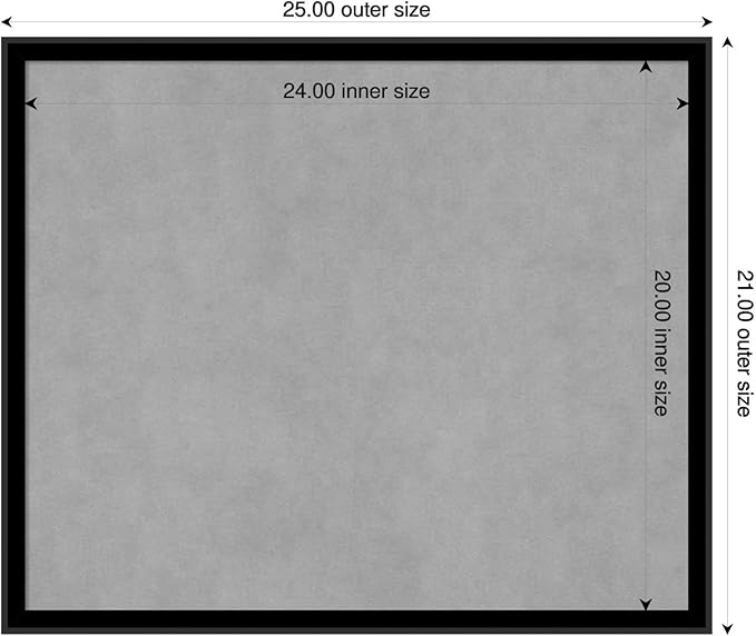 Amanti Art Black Framed Magnetic Board 21x25 Medium Vision Board - Image 2