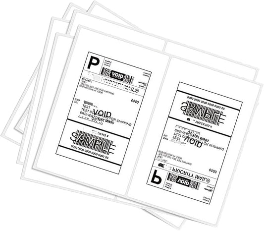 BESTEASY 16000 Round Corner Half Sheet Self Adhesive Shipping Labels by BESTEASYLABELPRINTER