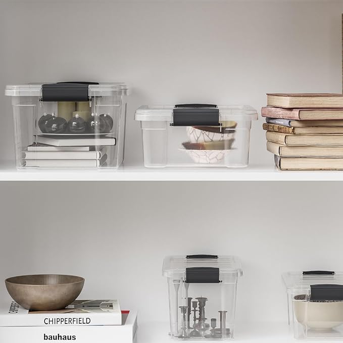 Superio Clear Storage Box with Lid, 2.5 Quart Plastic Container Bins - Image 9