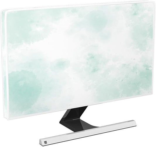Baocicco Abstract Watercolor Waterproof TV Display Screen Cover 70 Inch Cyan by Baocicco