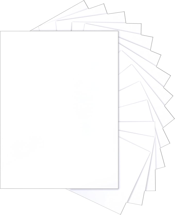 Silunkia 100 Sheets White Cardstock 8.5 x 11 Printer Paper, 200gsm/75lb by Silunkia