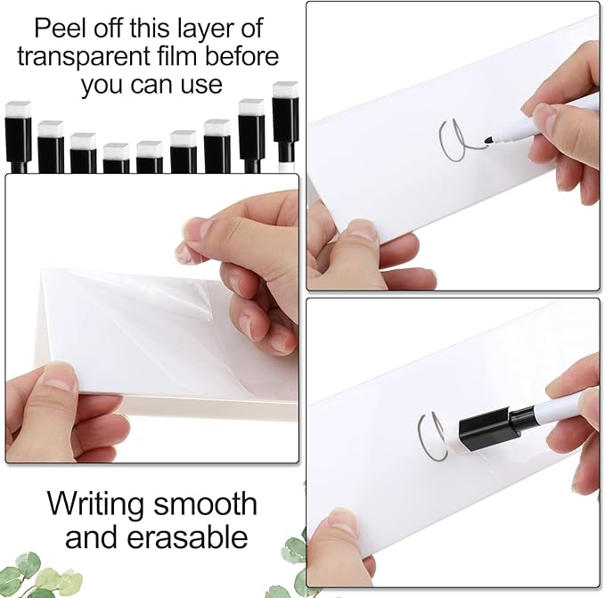 Fainne 20 Sets Dry Erase Name Tent Cards - Image 3