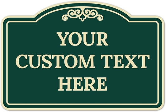 Custom Decorative Sign, Personalized Metal Sign by SigoSigns