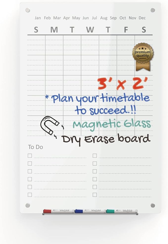 Audio-Visual Direct Magnetic Weekly Planner Dry-Erase Board by Audio-VisualDirect