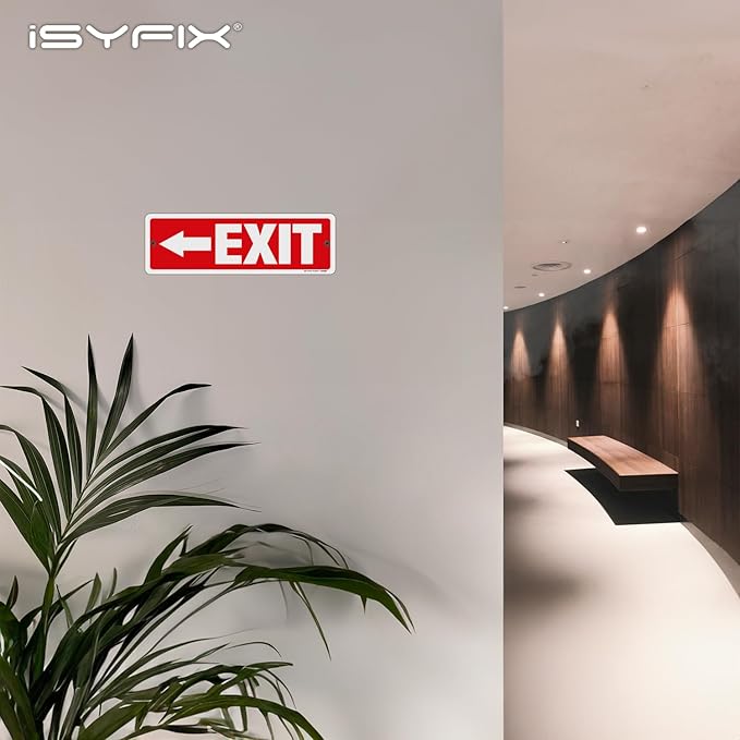 iSYFIX Exit Signs 12 Pack 12x4 Inch - Image 2