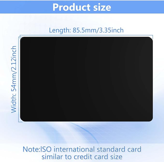 55 Pack - Premium Blank PVC Cards - Image 2