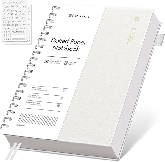 EMSHOI B5 Spiral Dotted Notebook by EMSHOI
