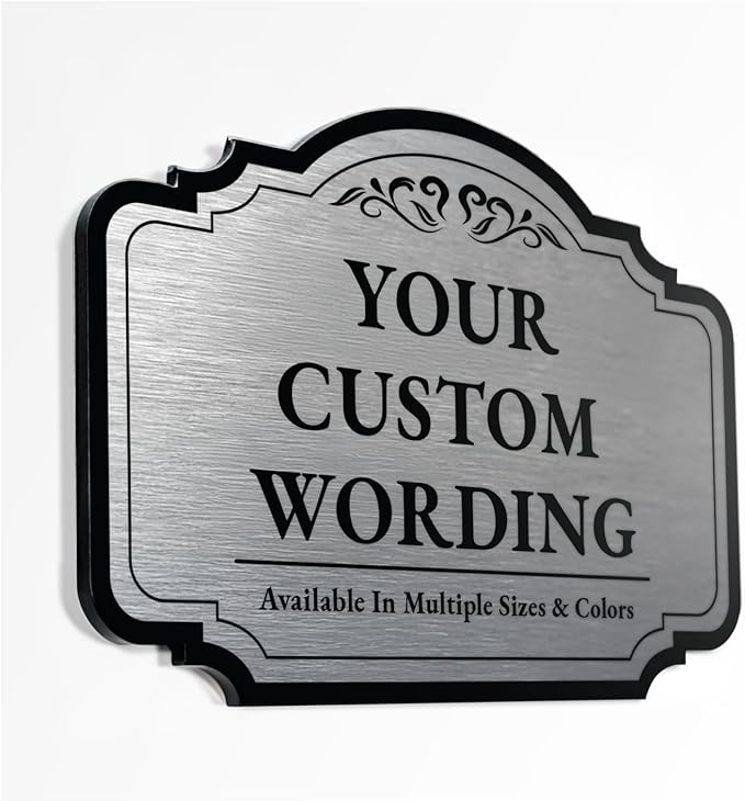 Custom Decorative Outdoor Signs, Personalized Aluminum, Customized Driveway by SpeedyOrders