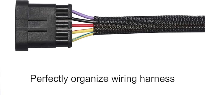 25ft - 1/4 inch PET Expandable Braided Sleeving – Black – Alex Tech Braided - Image 3