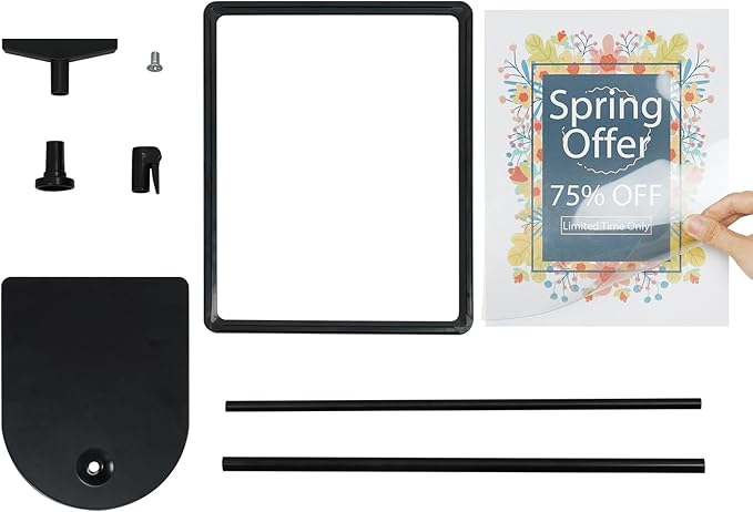 Sign Holder, 8.5 x 11 Inch Sign Stand - Image 5