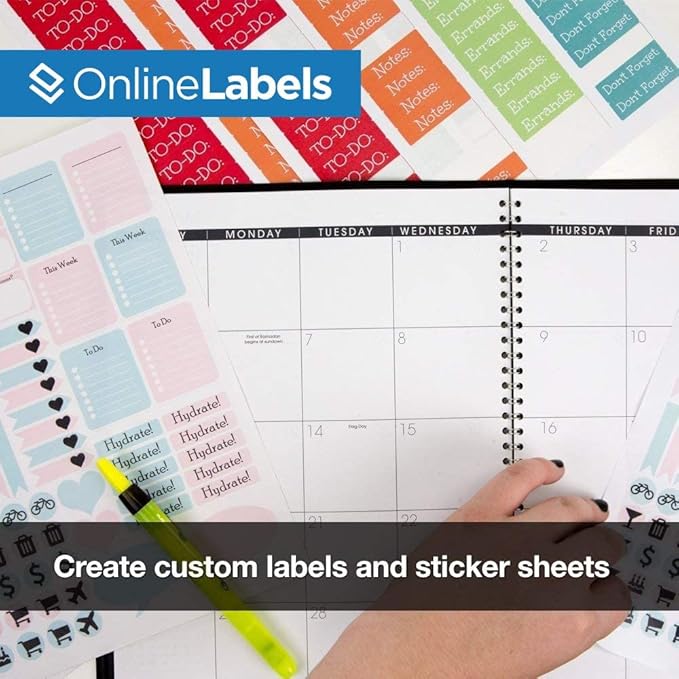 OnlineLabels 8.5" x 11" Full Sheet Sticker Paper – Permanent Adhesive - Image 5