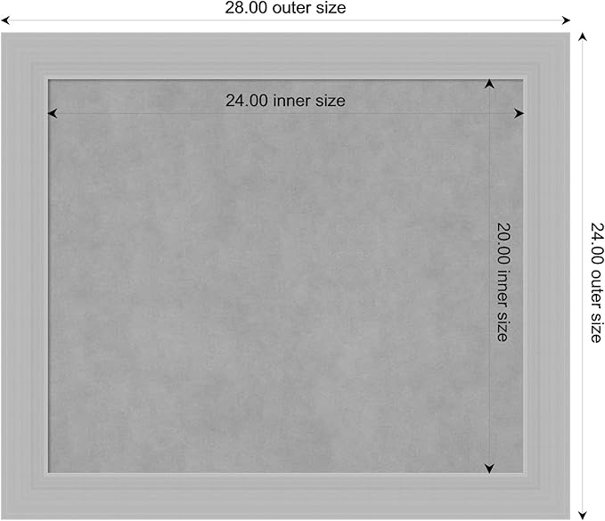 Amanti Art Silver Framed Magnetic Board 24x28 Medium Vision Board - Image 3