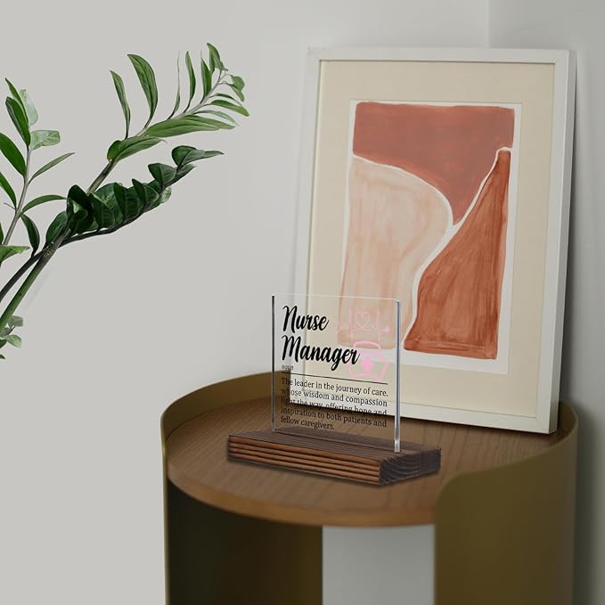 Nurse Manager Appreciation Gift Desk Sign, Thank You Gift - Image 5