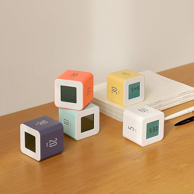 mooas Multi Clock Time Cube Timer, Alarm & Backlight Desk Productivity - Image 8