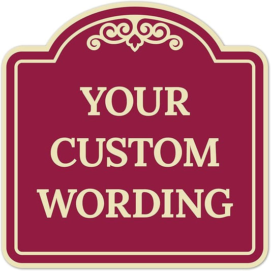 Custom Decorative Sign, Personalized Metal Sign by SigoSigns