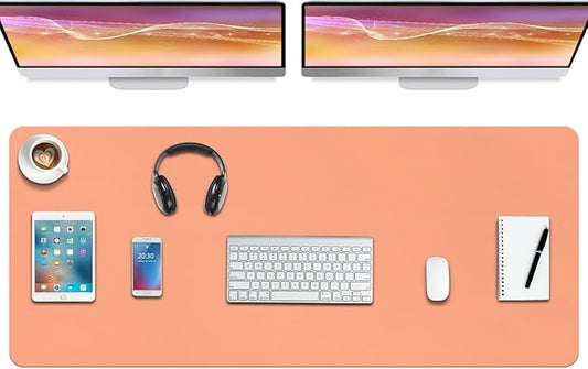 Boutilon Leather Desk Pad Protector, Non-Slip Mouse Pad, Laptop Desk Pad by Boutilon