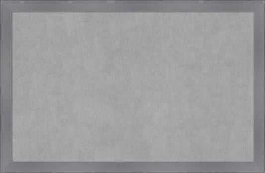 Amanti Art Grey Framed Magnetic Board 22x34 Large Vision Board by AmantiArt