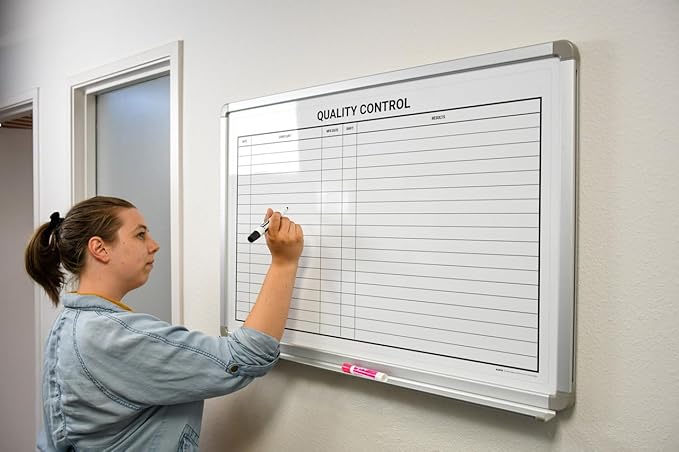 Quality Control Whiteboard 60" x 40" - Image 3
