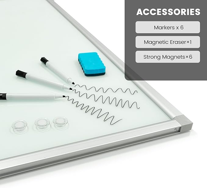 Large Mobile Glass White Board - Image 5