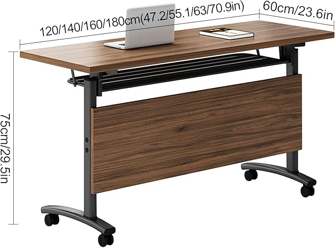 czxhaery Conference Room Table, Flip Top Conference Table The Folding - Image 6
