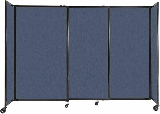 Versare Straightwall Sliding Portable Wall Partition | Freestanding Office by VERSARE