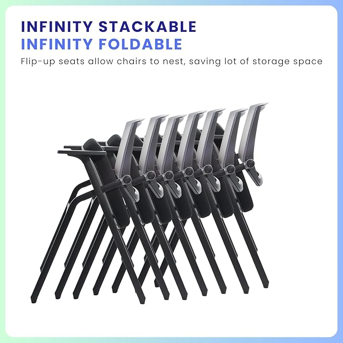 BLANEDUO, 16 Pack Conference Room Chairs, Folding Office Desk Chair - Image 6