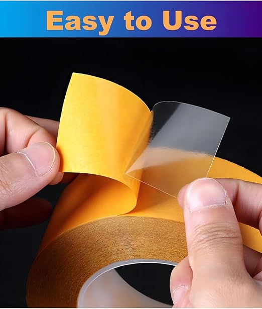 Ultra-Thin Clear Double Sided Tape Heavy Duty 2-Inch x 50 Feet Two Sides Strong - Image 5