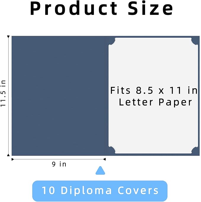 HAUTOCO 10 Pack Certificate Holders, Document Award Covers Certificate Folders - Image 2