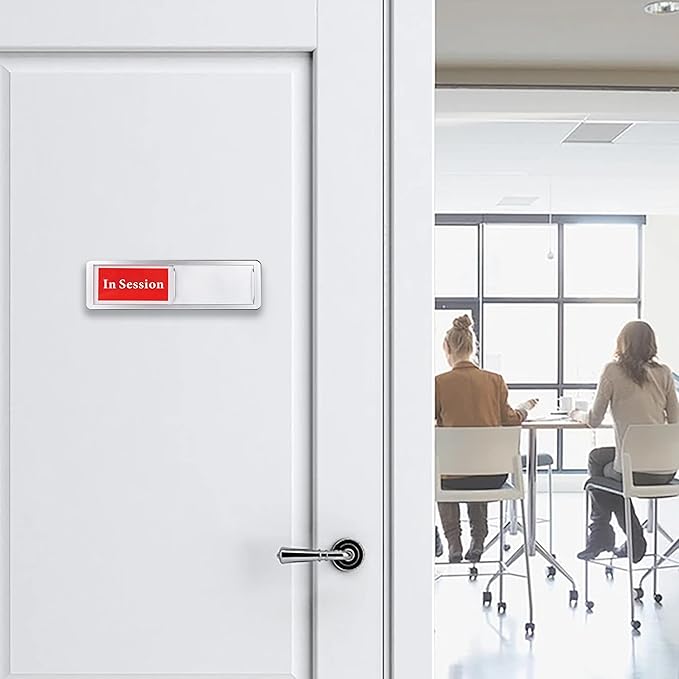 In Session or Available Door Sign, Sliding Privacy Indicator - Image 6