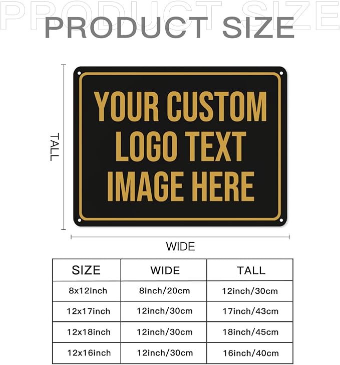 Custom Signs Outdoor Metal Sign Personalized Signs Custom Matal Sign Make Your - Image 2