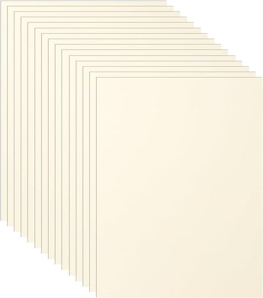100 Sheets Cream Cardstock 8.5 x 11 Off White Paper, 75lb Premium Ivory Paper by Guakicae