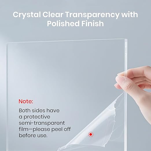 CALPALMY 12x24 Inch Clear Acrylic Sheet - Image 3