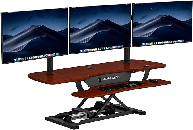 VERSADESK 48 Inch Electric Height Adjustable Ergonomic Desk Converter, by VERSADESK