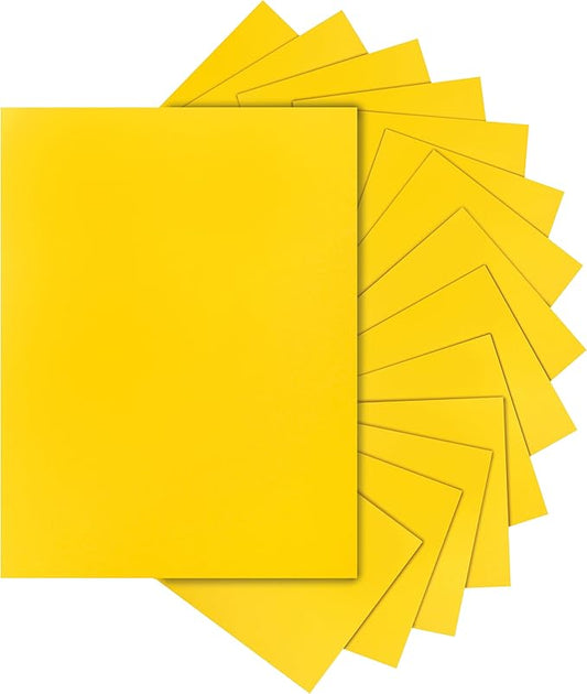 Silunkia 40 Sheets Yellow Cardstock 8.5 x 11 Crafts Paper, 200gsm/75lb by Silunkia