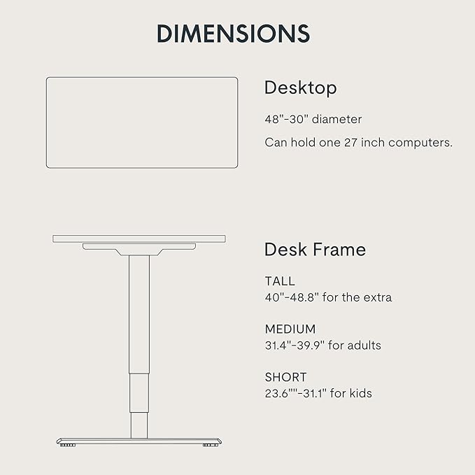 FLEXISPOT E6 3-Stage Dual Motor Electric Standing Desk 48 x 30 Sit Stand Up Desk - Image 6